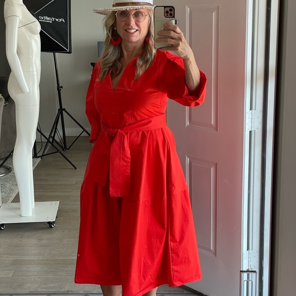 Bright Orange Dress Zara - Picture 5 of 7